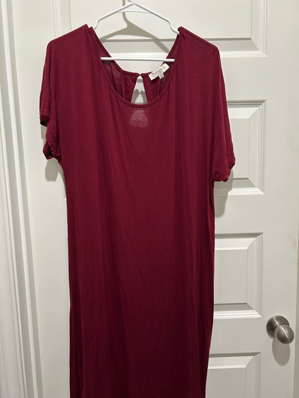 Umgee Relaxed Scoop-Neck Tunic Dress in Wine
